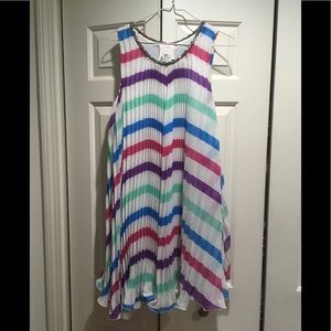 Rome & Juliet Multi-Colored Pleated Dress